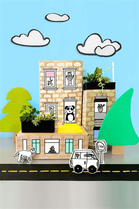 diy cardboard city|Turn Old Boxes Into A Cool Cardboard City .